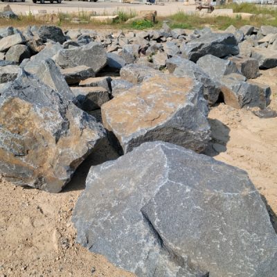 Black Granite Accent Boulders